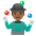 Man Juggling Medium Dark Skin Tone Emoji from Noto Emoji Set