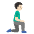 Man Kneeling Facing Right Light Skin Tone Emoji from Noto Emoji Set