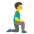 Man Kneeling Facing Right Emoji from Noto Emoji Set
