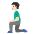 Man Kneeling Light Skin Tone Emoji from Noto Emoji Set