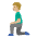 Man Kneeling Medium Light Skin Tone Emoji from Noto Emoji Set