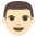 Man Light Skin Tone Emoji from EmojiTwo Colors Set