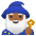 Man Mage Medium Dark Skin Tone Emoji from Noto Emoji Set