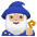 Man Mage Medium Light Skin Tone Emoji from Noto Emoji Set