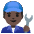 Man Mechanic Dark Skin Tone Emoji from Noto Emoji Set