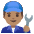 Man Mechanic Medium Skin Tone Emoji from Noto Emoji Set
