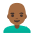 Man Medium Dark Skin Tone Bald Emoji from Noto Emoji Set