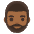 Man Medium Dark Skin Tone Beard Emoji from Noto Emoji Set