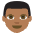 Man Medium Dark Skin Tone Emoji from EmojiTwo Colors Set