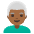 Man Medium Dark Skin Tone White Hair Emoji from Noto Emoji Set