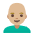 Man Medium Light Skin Tone Bald Emoji from Noto Emoji Set
