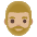 Man Medium Light Skin Tone Beard Emoji from Noto Emoji Set
