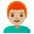 Man Medium Light Skin Tone Red Hair Emoji from Noto Emoji Set