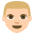 Man Medium Light Skin Tone Emoji from EmojiTwo Colors Set