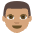 Man Medium Skin Tone Emoji from EmojiTwo Colors Set