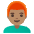 Man Medium Skin Tone Red Hair Emoji from Noto Emoji Set