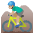 Man Mountain Biking Medium Light Skin Tone Emoji from Noto Emoji Set