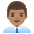 Man Office Worker Medium Skin Tone Emoji from Noto Emoji Set