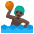 Man Playing Water Polo Dark Skin Tone Emoji from Noto Emoji Set