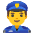 Man Police Officer Emoji from Noto Emoji Set
