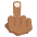 Middle Finger Medium Dark Skin Tone Emoji from EmojiTwo Colors Set