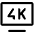 Download free Modern Tv 4k PNG, SVG vector icon from Iconoir Regular set.