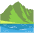 Mountain Emoji from EmojiTwo Colors Set
