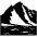 Mountain Emoji from EmojiTwo Black Set