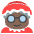 Mrs. Claus Dark Skin Tone Emoji from EmojiTwo Colors Set