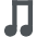 Music Note Emoji from EmojiTwo Colors Set