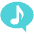 Musical Chat Emoji from EmojiTwo Colors Set