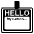 Name Badge Emoji from EmojiTwo Black Set