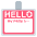 Name Badge Emoji from EmojiTwo Colors Set