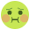 Nauseated Face Emoji from EmojiTwo Colors Set