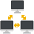 Networked Computers Emoji from EmojiTwo Colors Set