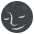 New Moon Face Emoji from EmojiTwo Colors Set