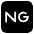 Ng Button Emoji from EmojiTwo Black Set