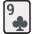 Nine Of Clubs Emoji from EmojiTwo Colors Set