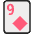 Nine Of Diamonds Emoji from EmojiTwo Colors Set