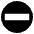 No Entry Emoji from EmojiTwo Black Set
