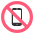 No Mobile Phones Emoji from EmojiTwo Colors Set