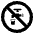 Non Potable Water Emoji from EmojiTwo Black Set