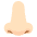 Nose Light Skin Tone Emoji from EmojiTwo Colors Set