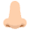 Nose Medium Light Skin Tone Emoji from EmojiTwo Colors Set