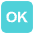 Ok Button Emoji from EmojiTwo Colors Set