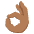 Ok Hand Medium Dark Skin Tone Emoji from EmojiTwo Colors Set