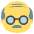Old Man Emoji from EmojiTwo Colors Set