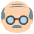 Old Man Medium Light Skin Tone Emoji from EmojiTwo Colors Set