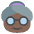 Old Woman Dark Skin Tone Emoji from EmojiTwo Colors Set