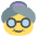 Old Woman Emoji from EmojiTwo Colors Set